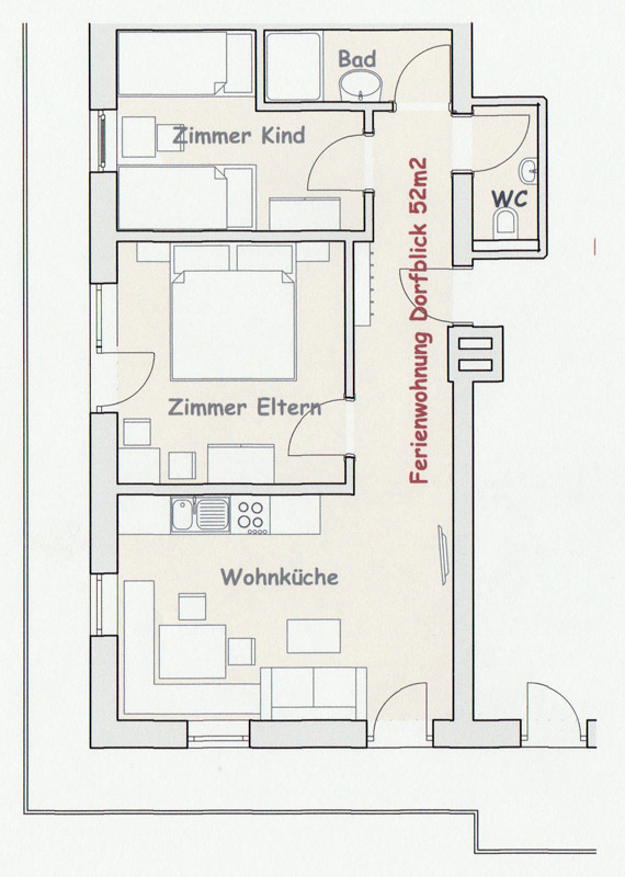 ferienwohnung dorfblick